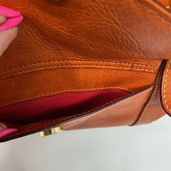 Dooney & Bourke Florentine Smith Bag Leather Satchel Natural 2011 Rugged Luxury - Picture 5 of 16